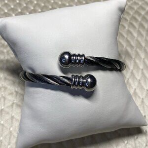 Charriol Geneva Cable Bracelet Stainless Steel 7.5” Vintage Designer